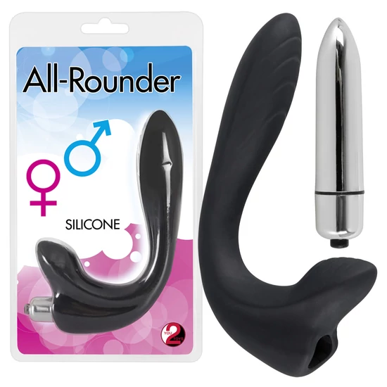 All-Rounder - G-pont és prosztata vibrátor (fekete)