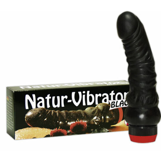 Natúr vibrátor - fekete